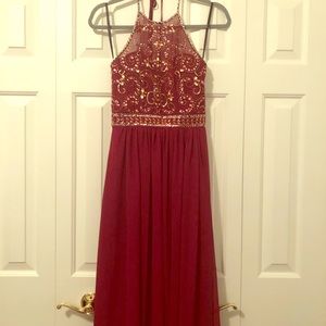 Maroon Prom Dress